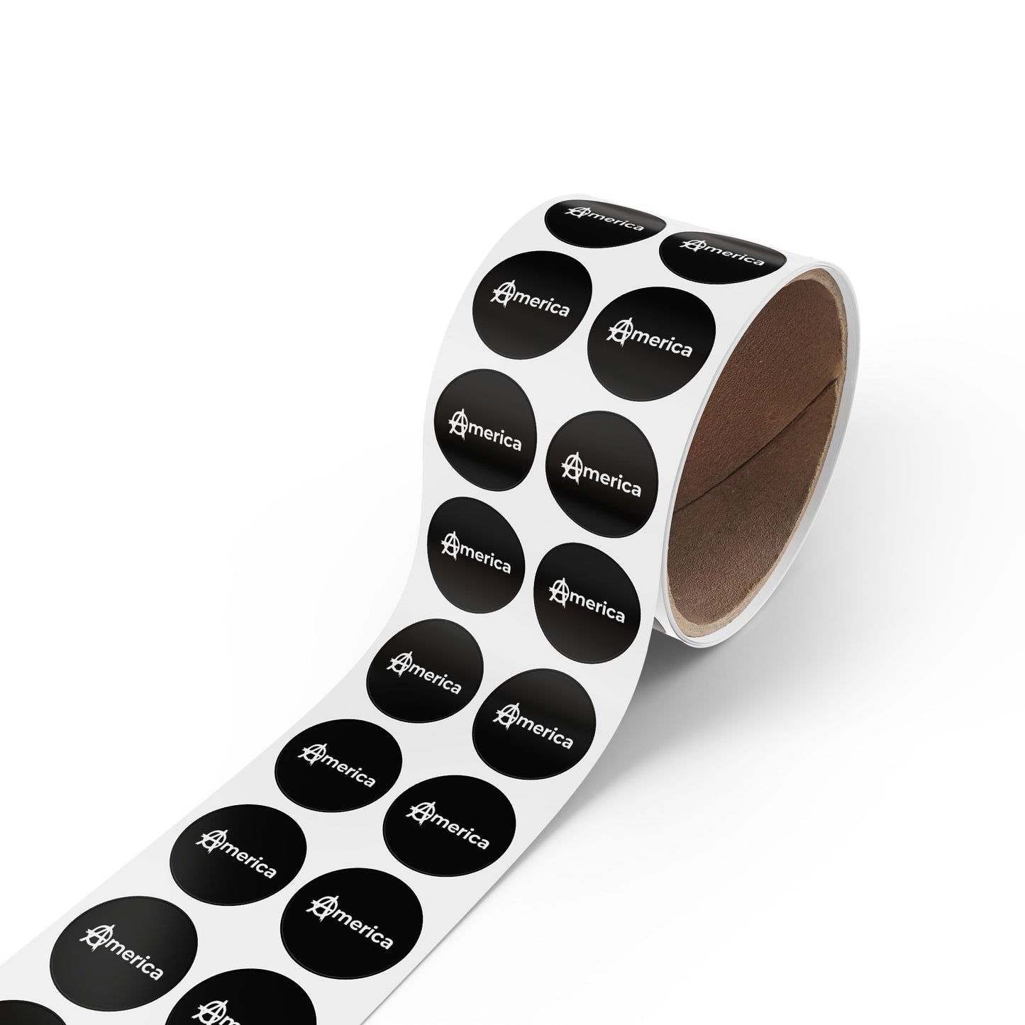 America Round Sticker Label Rolls
