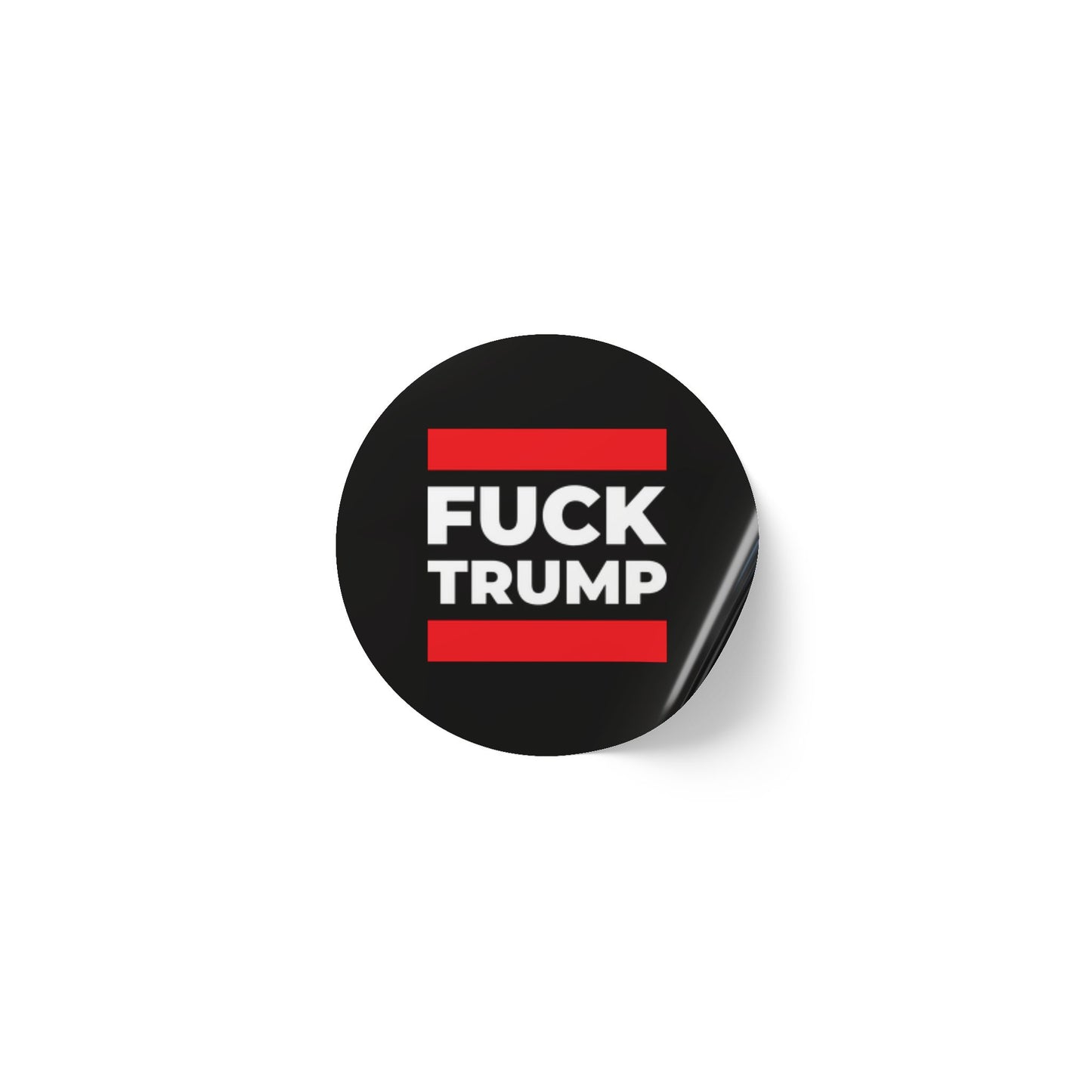 Fuck Trump Round Sticker Label Rolls