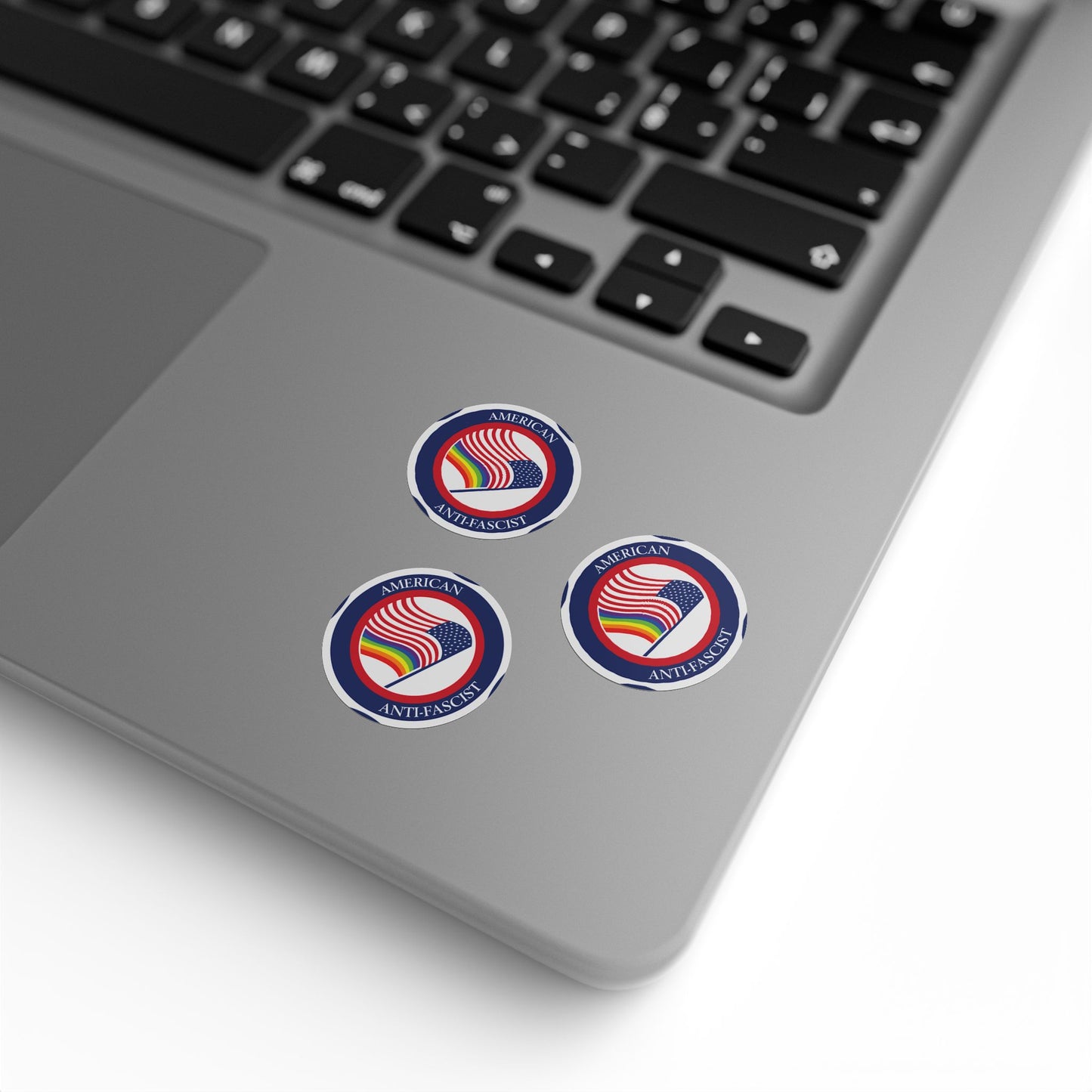 American Anti-Fascist Round Sticker Label Rolls