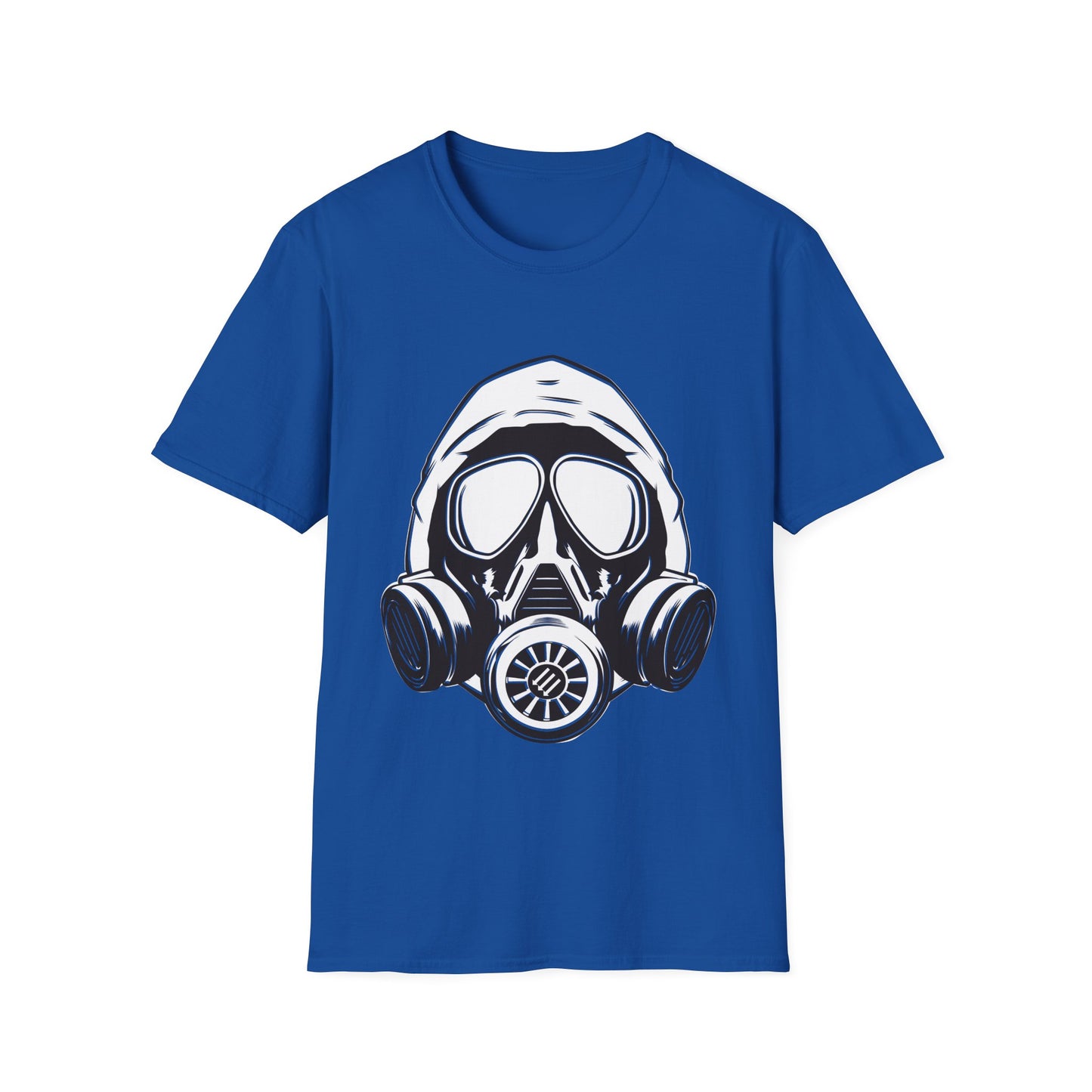 Hooded Antifa Gasmask Three Arrows T-shirt