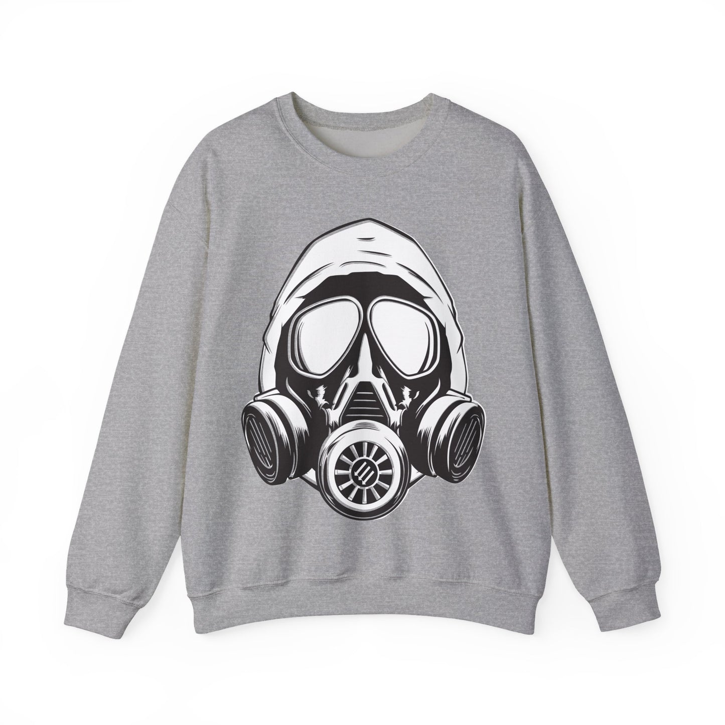 Hooded Antifa Gasmask Three Arrows - Sweatshirt