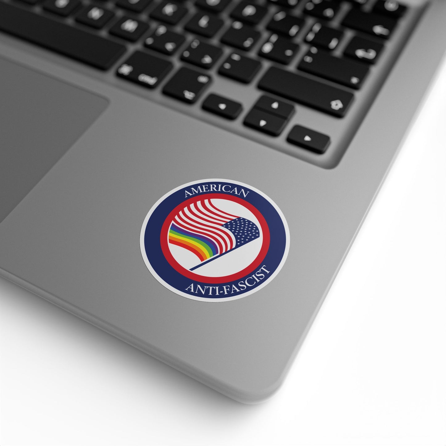 American Anti-Fascist Round Sticker Label Rolls