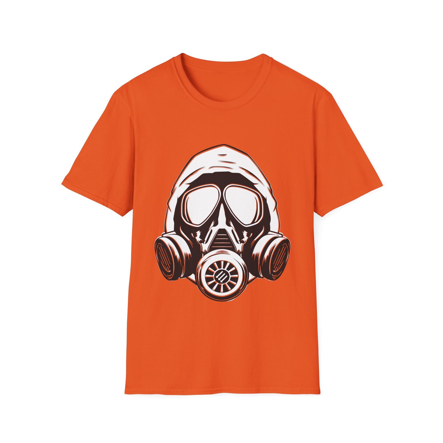 Hooded Antifa Gasmask Three Arrows T-shirt