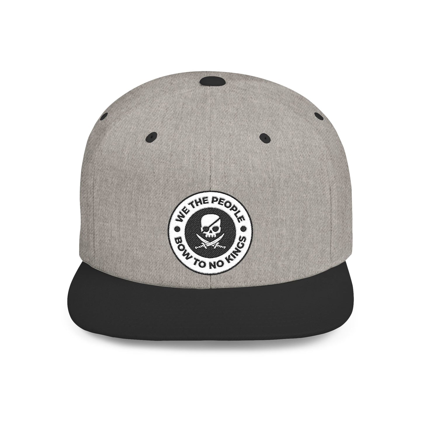 We The People Bow To No Kings – Flat Bill Snapback Hat