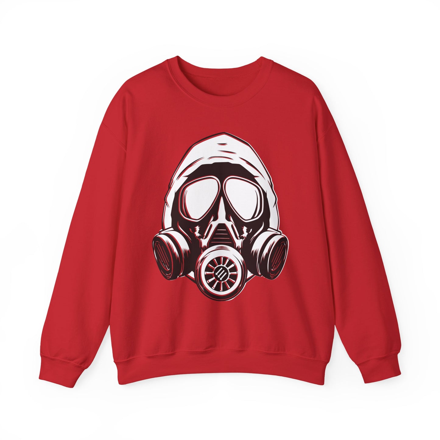 Hooded Antifa Gasmask Three Arrows - Sweatshirt