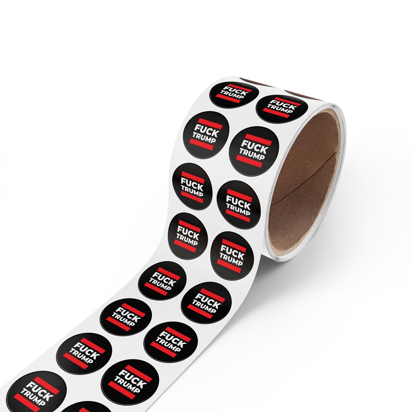 Fuck Trump Round Sticker Label Rolls