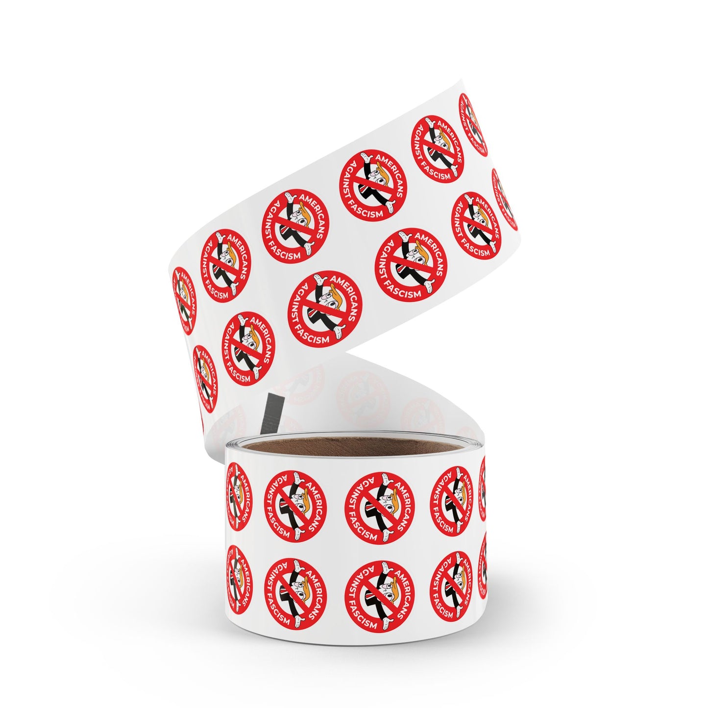 Americans Against Fascism Round Sticker Label Rolls Bulk