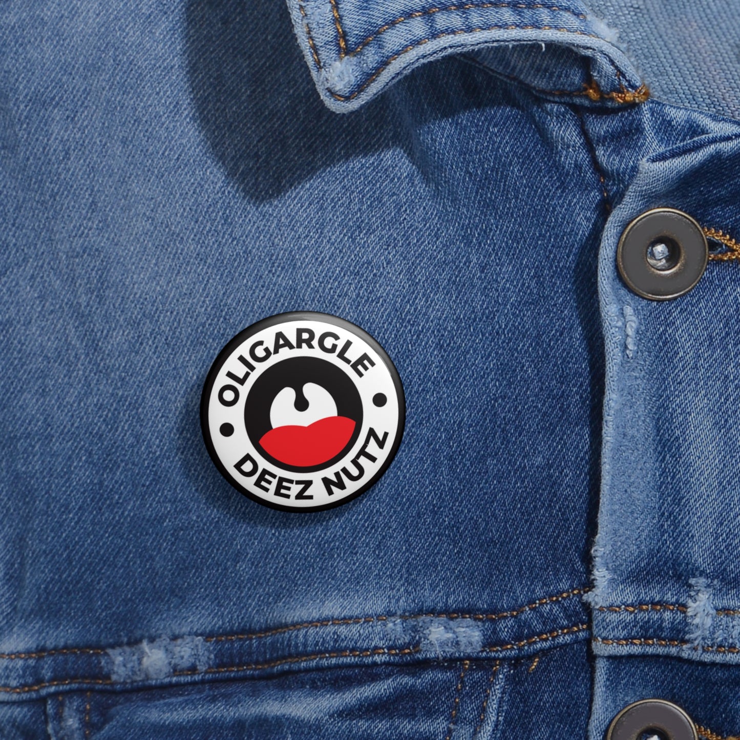 Oligargle Deez Nutz - Pin Buttons