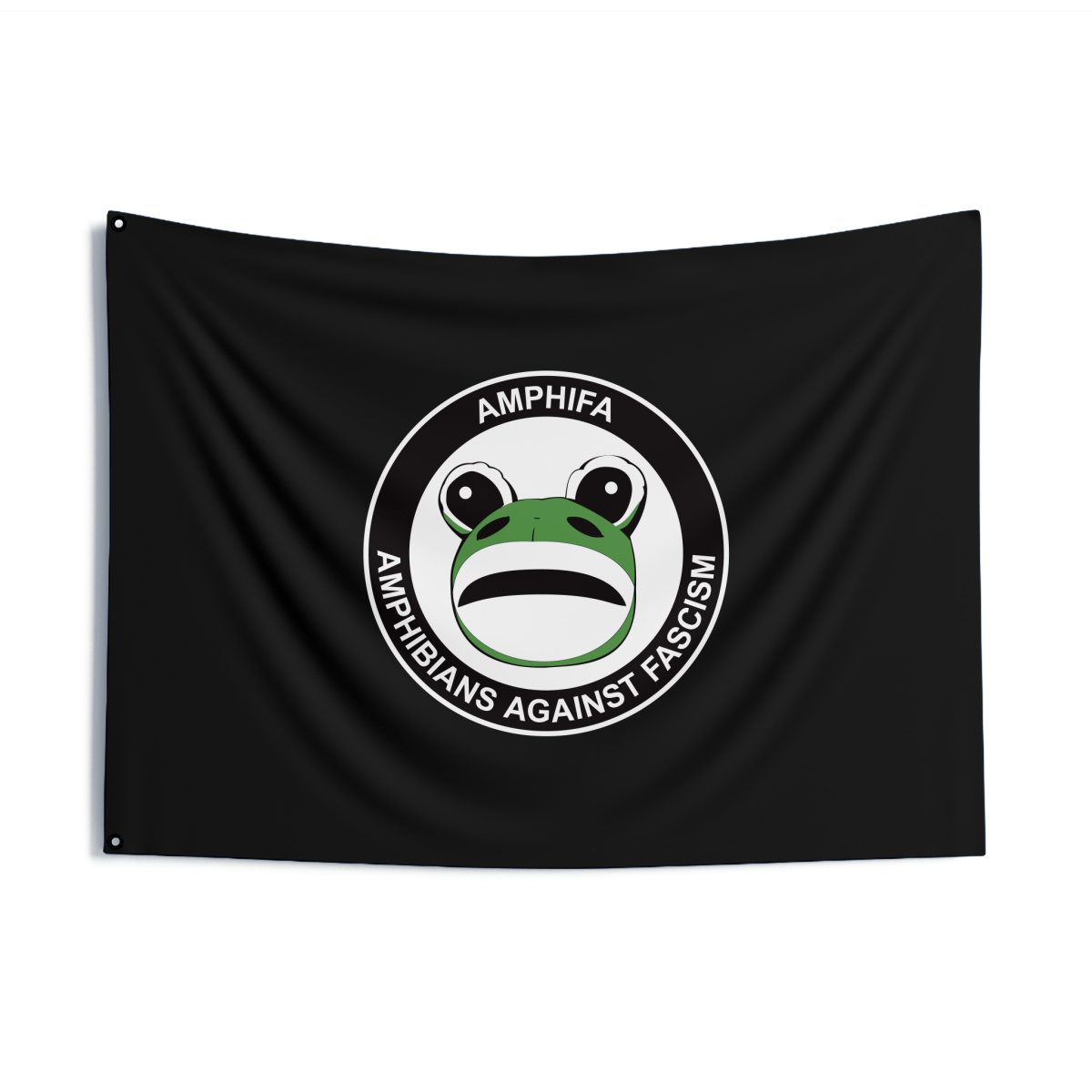 Free Oppression - Home Decor - Amphifa Amphibians Against Fascism – Double Sided Flag