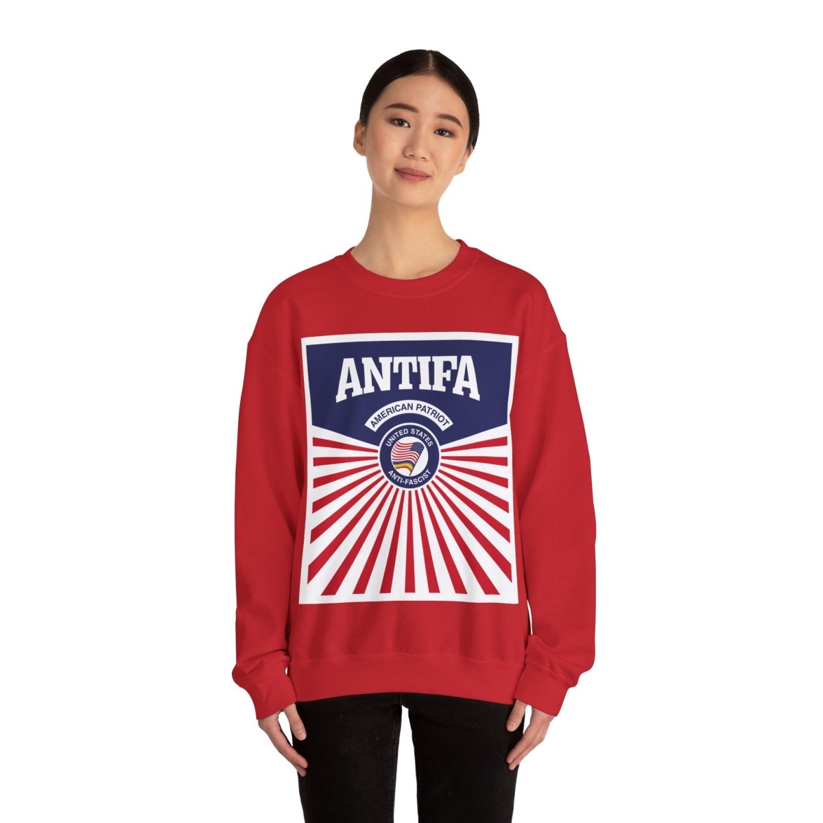 Free Oppression - Sweatshirt - Antifa American Patriot – United States Anti - Fascist Sweatshirt