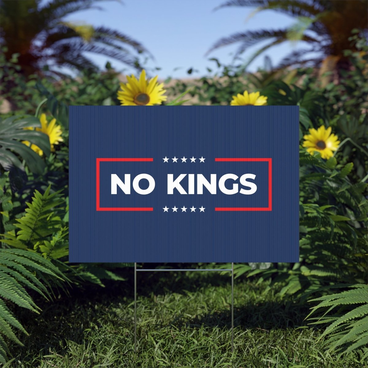 Free Oppression - Home Decor - Copy of I Did Not Vote For This Lawn Sign — Anti Trump No Kings Protest Yard Sign