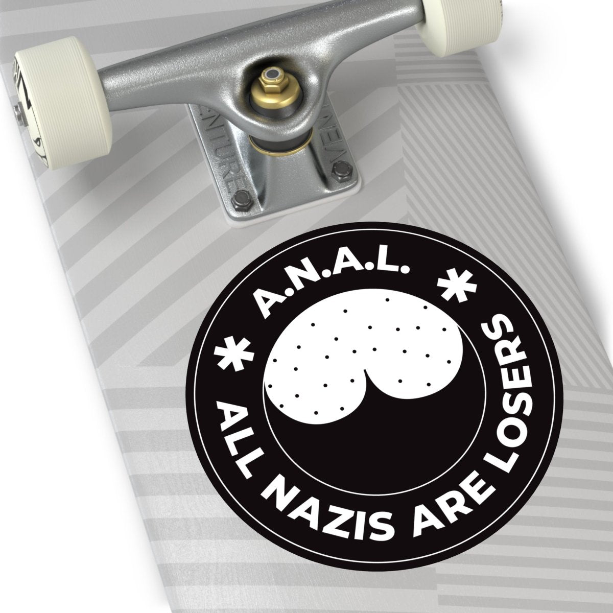 Free Oppression - Stickers - All Nazis Are Losers – Round Vinyl Sticker