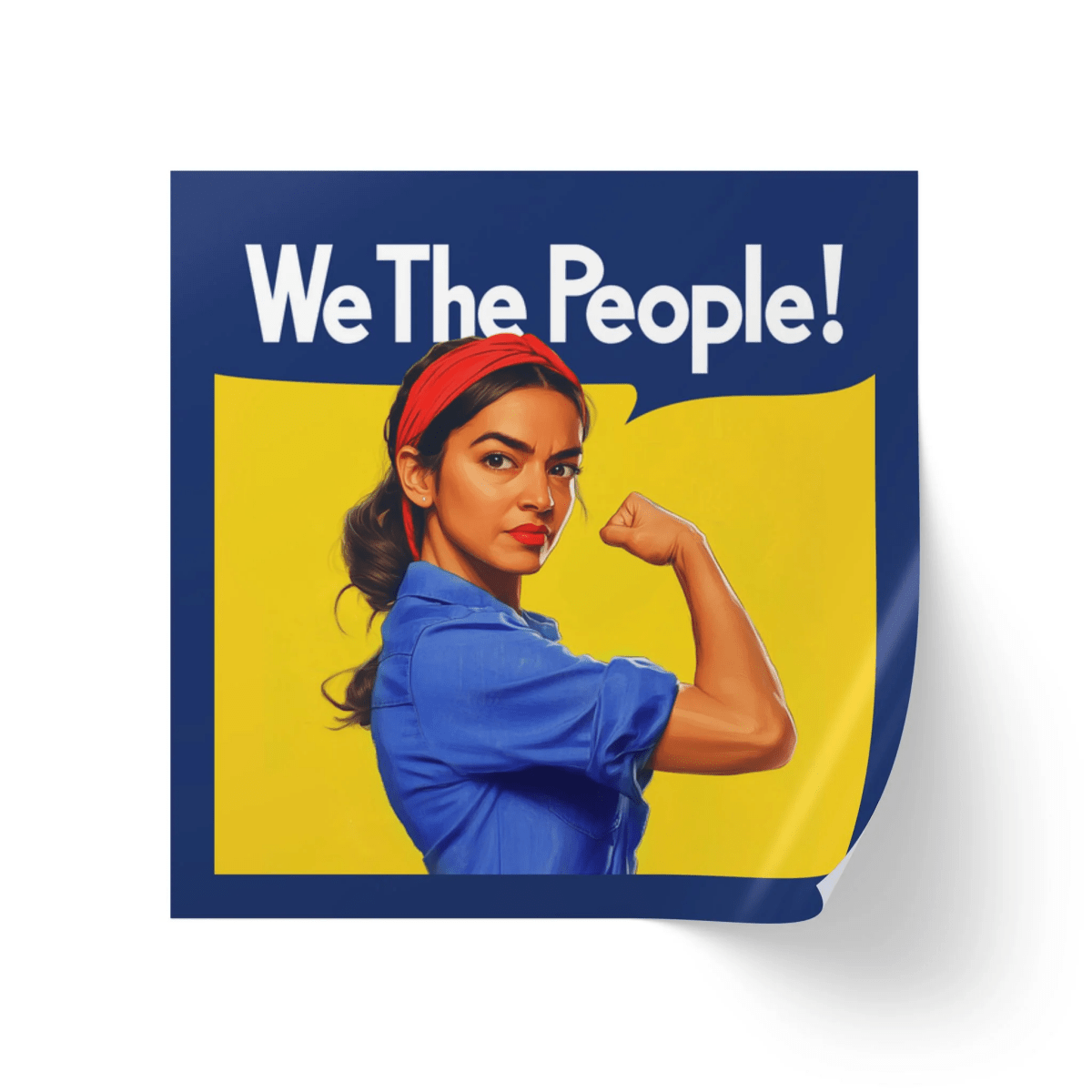 Free Oppression - Stickers - AOC We The People – Square Vinyl Sticker
