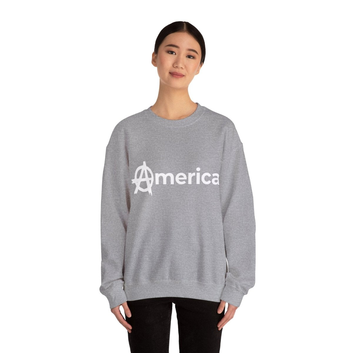 Free Oppression - Sweatshirt - America (Anarchy A) – Anti - Authoritarian Protest Sweatshirt