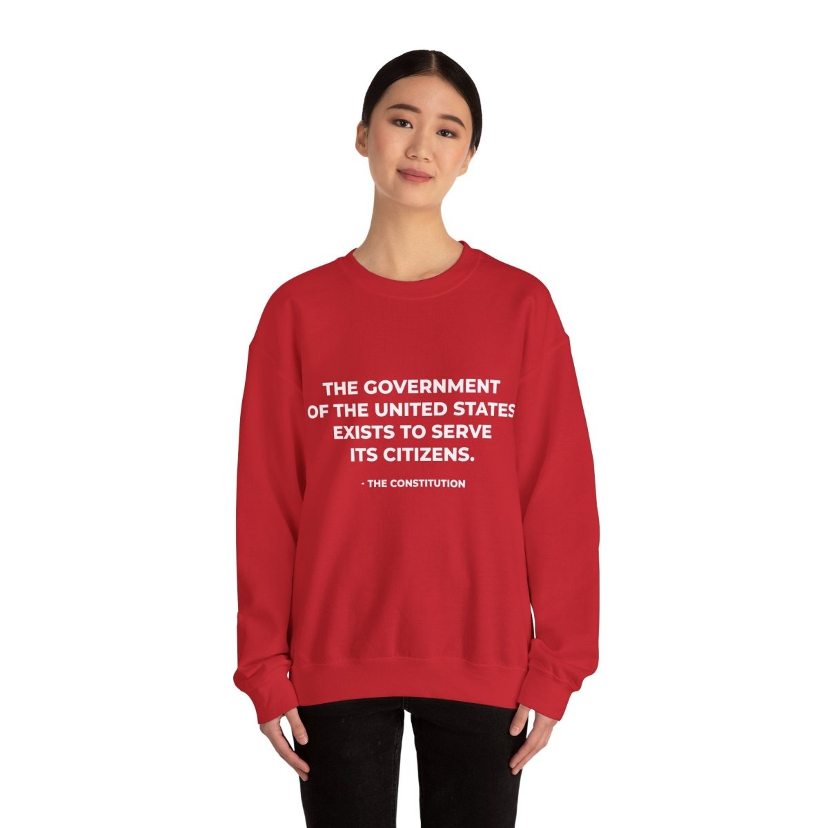 Free Oppression - Sweatshirt - Government Exists To Serve The People – Constitutional Democracy Sweatshirt