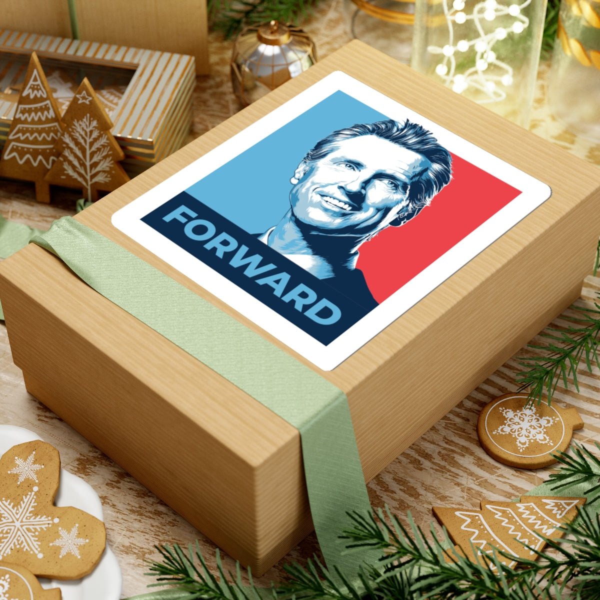 Free Oppression - Kiss - Cut Sticker - Gavin Newsom Forward – Kiss - Cut Sticker