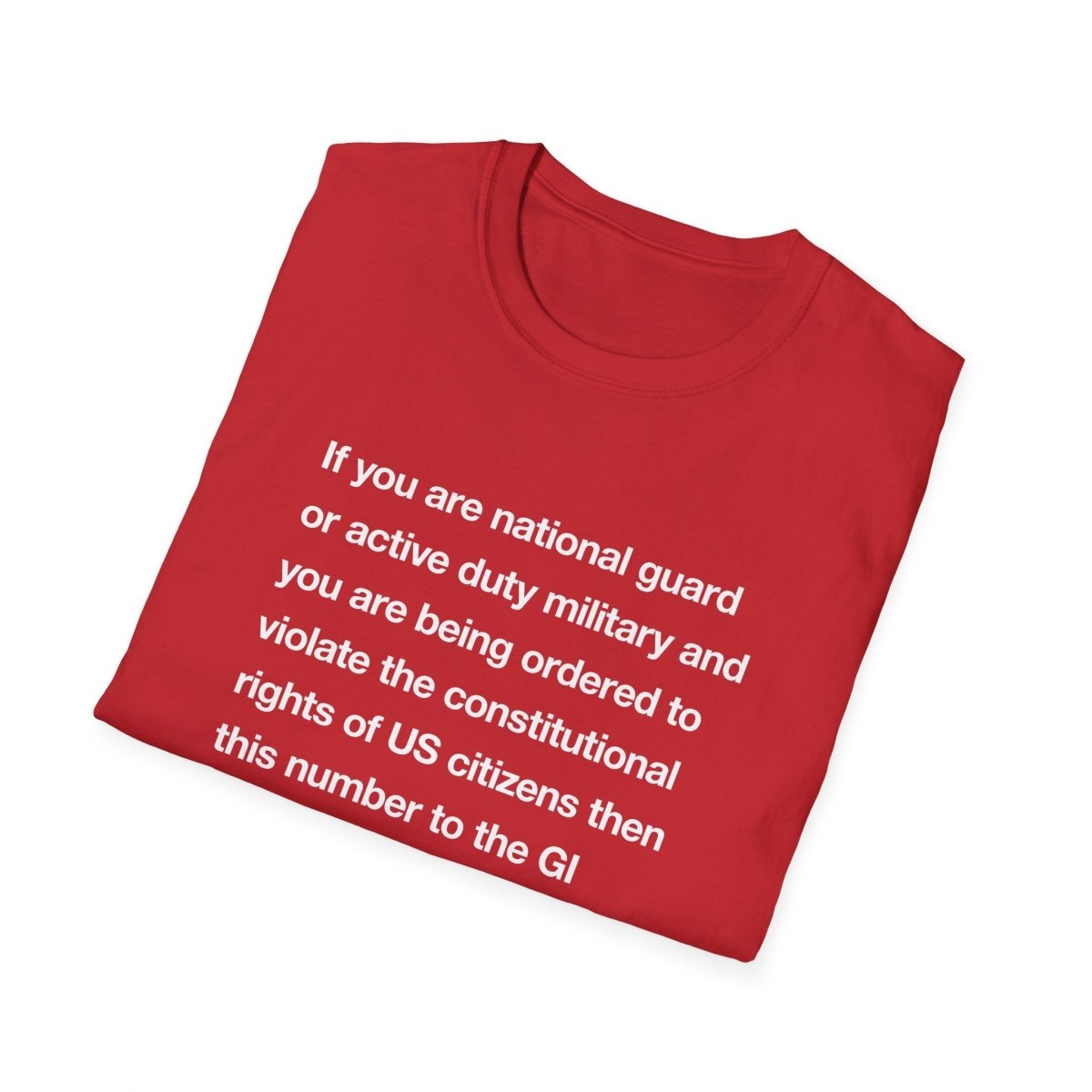 Free Oppression - T-Shirt - If You Are National Guard – Pro - Democracy Support T-Shirt