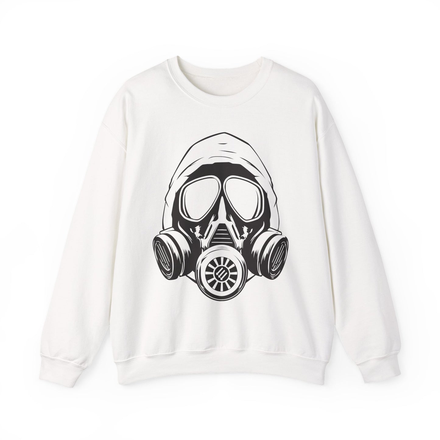 Hooded Antifa Gasmask Three Arrows - Sweatshirt