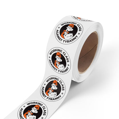 Working Class Against Tyranny – Round Sticker Roll