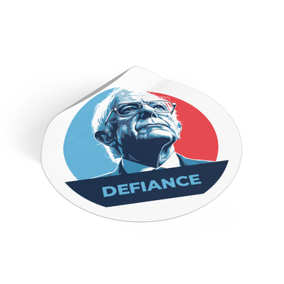 Bernie Sanders Defiance – Round Vinyl Sticker