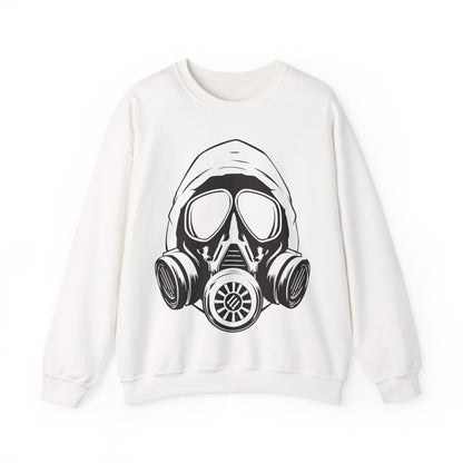 Hooded Antifa Gasmask Three Arrows - Sweatshirt