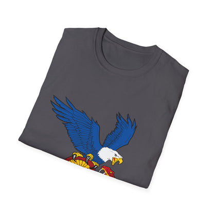 Democracy Eagle vs Fascist Snake – Pro-Democracy Graphic T-Shirt