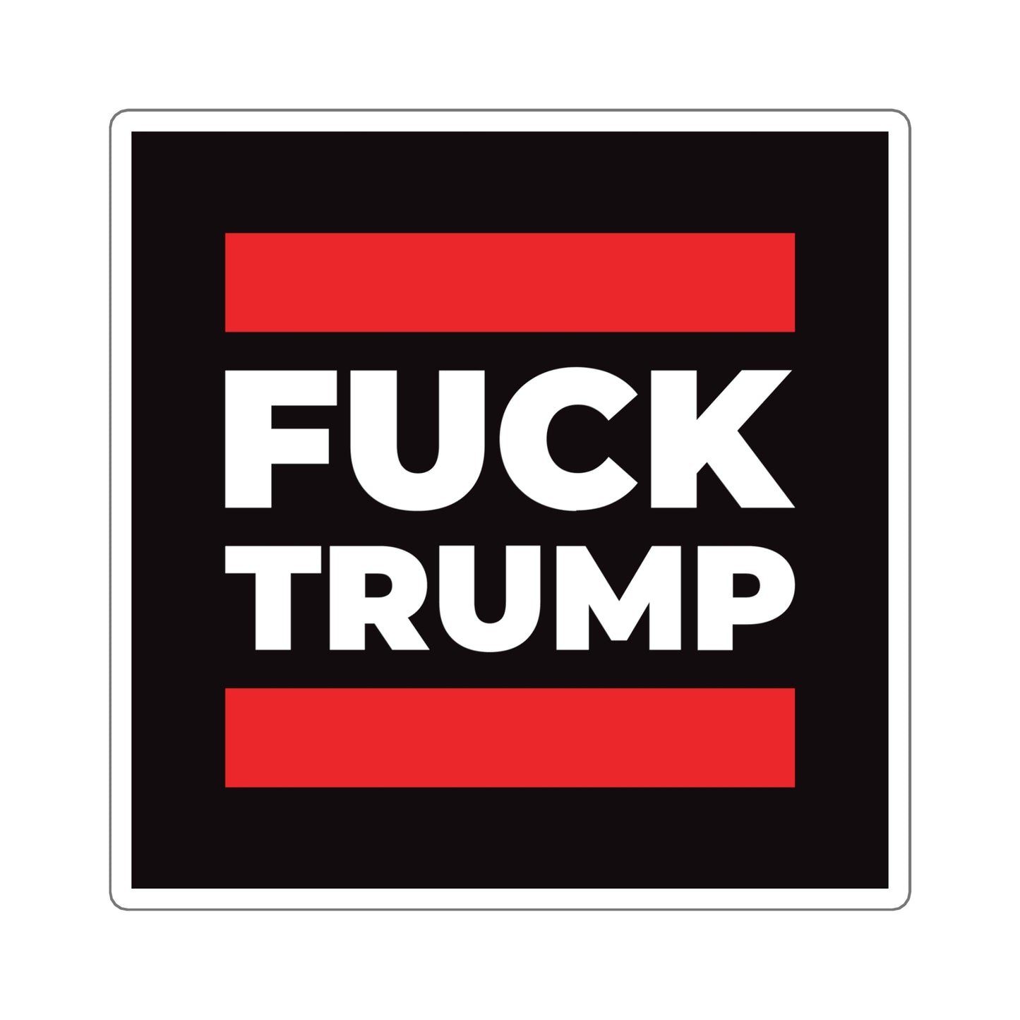 Fuck Trump - Square Stickers - Free Oppression