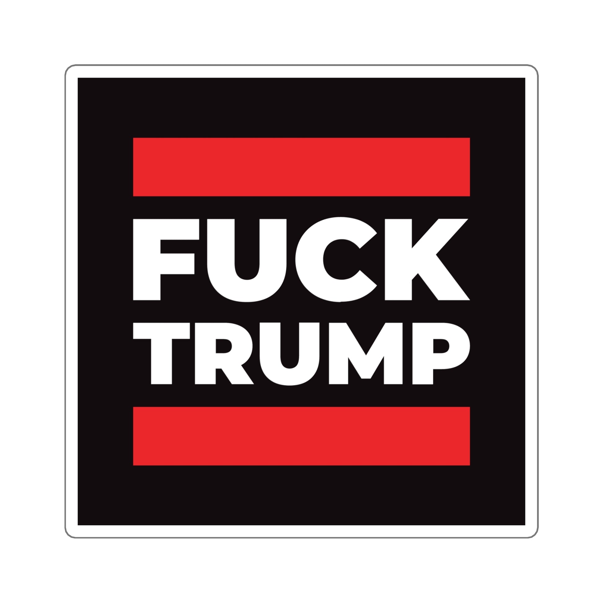 Fuck Trump - Square Stickers - Free Oppression