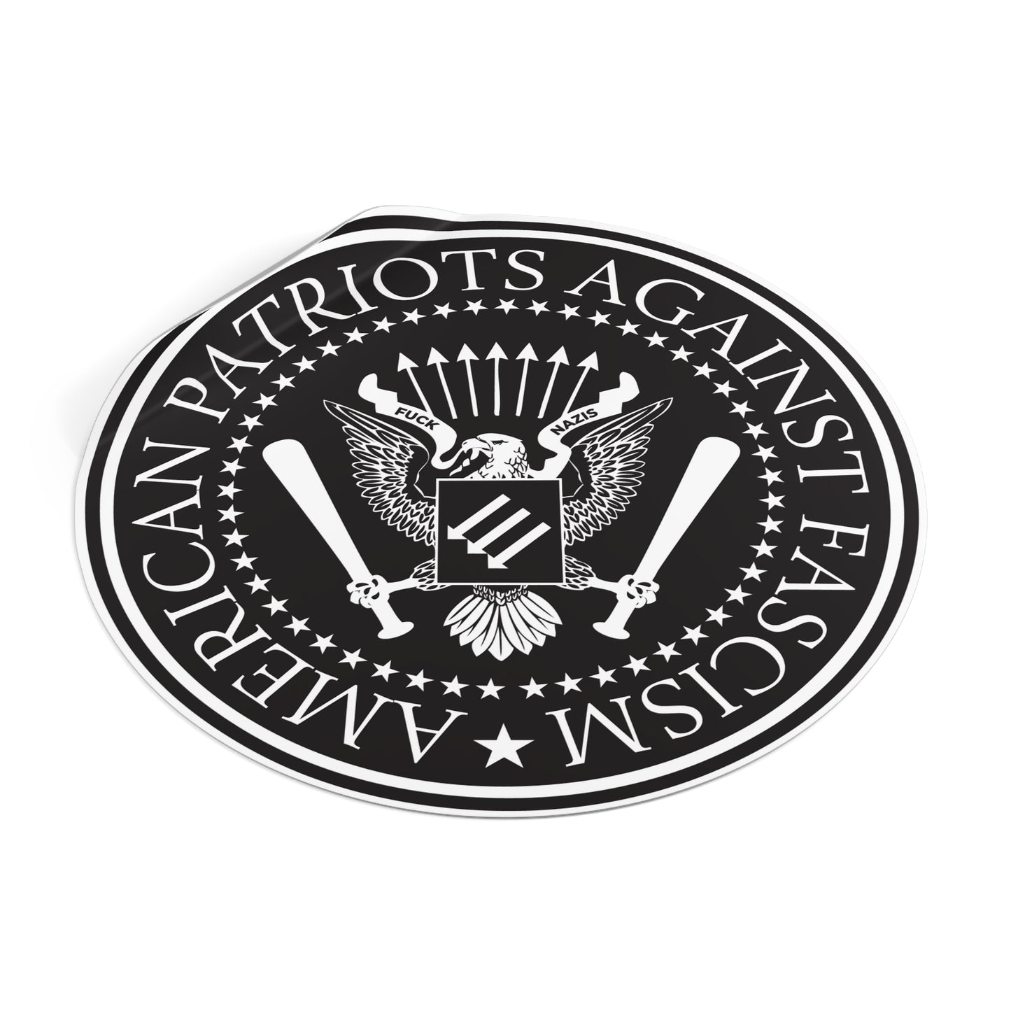 American Patriots Against Fascism – Round Vinyl Sticker