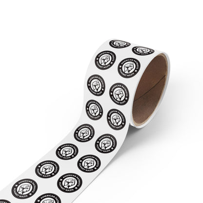 American Patriots Against Nazis Round Sticker Label Rolls