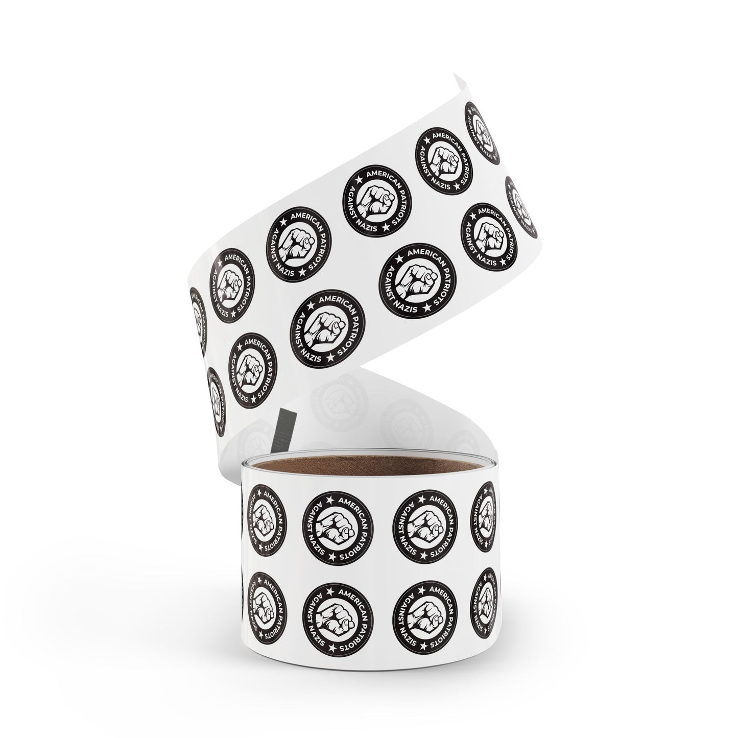 American Patriots Against Nazis Round Sticker Label Rolls