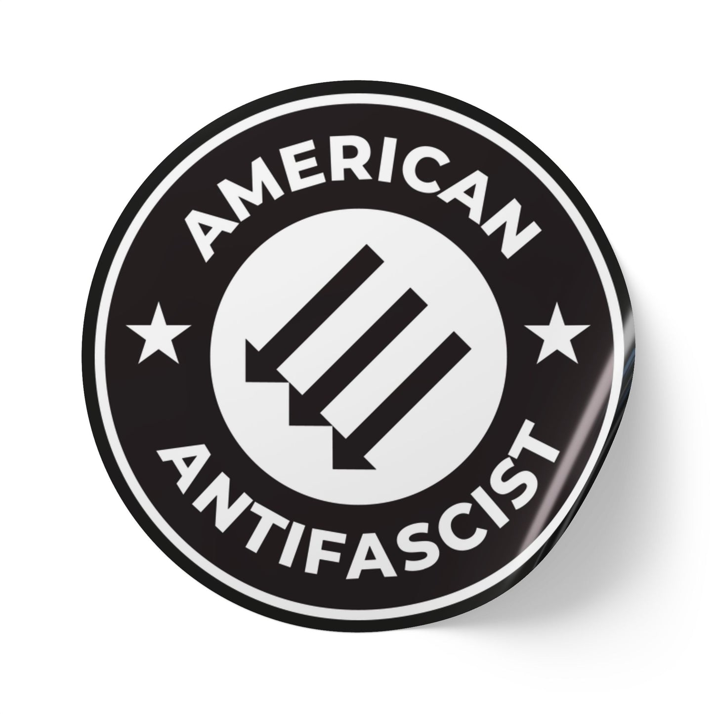 American Antifascist – Round Sticker Roll