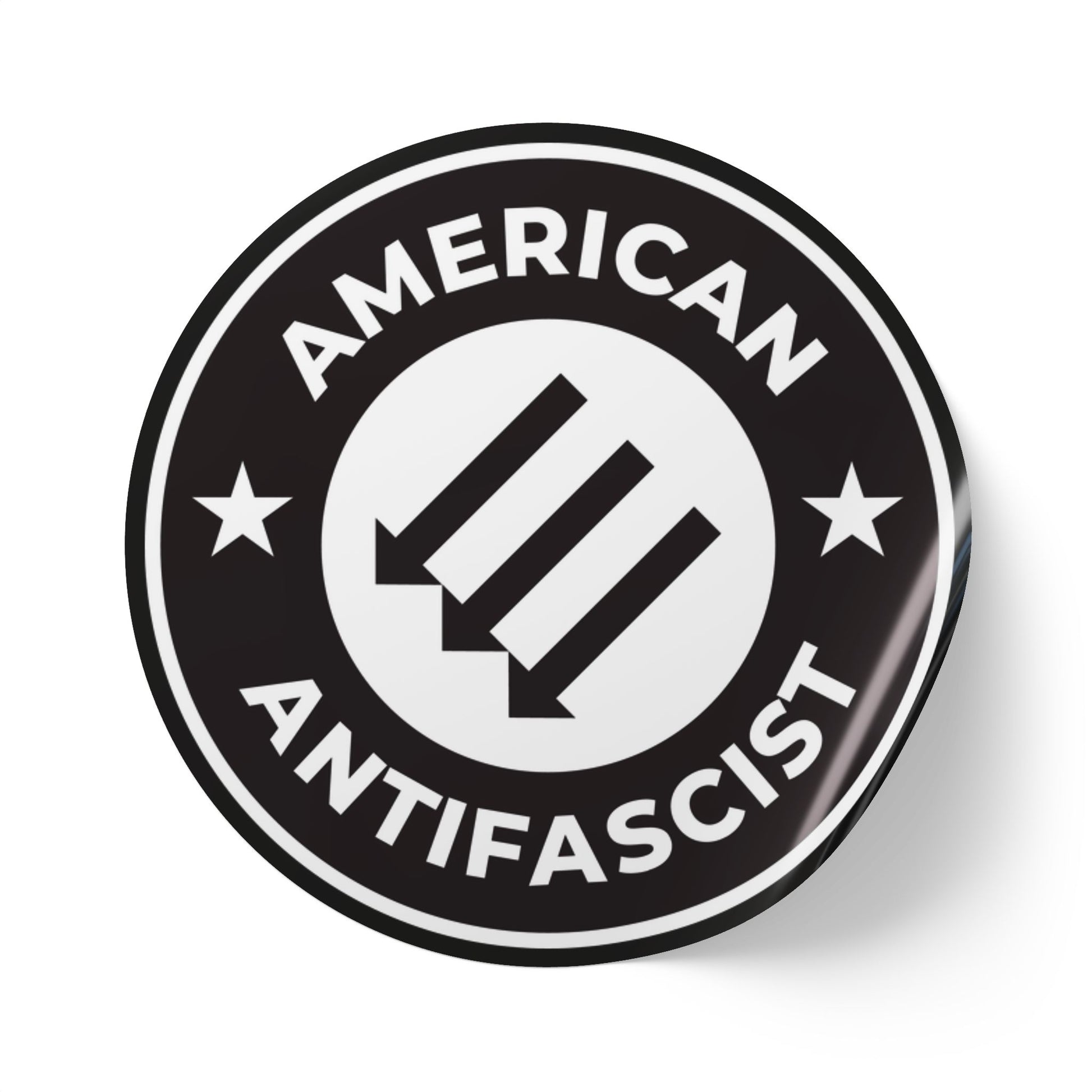 American Antifascist – Round Sticker Roll