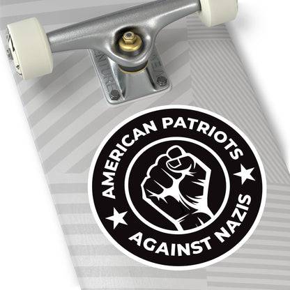 American Patriots Against Nazis – Round Vinyl Sticker