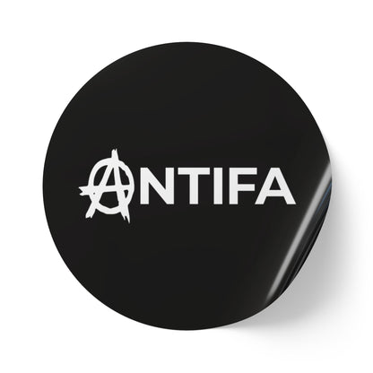 Rouleaux d'étiquettes autocollantes rondes Antifa