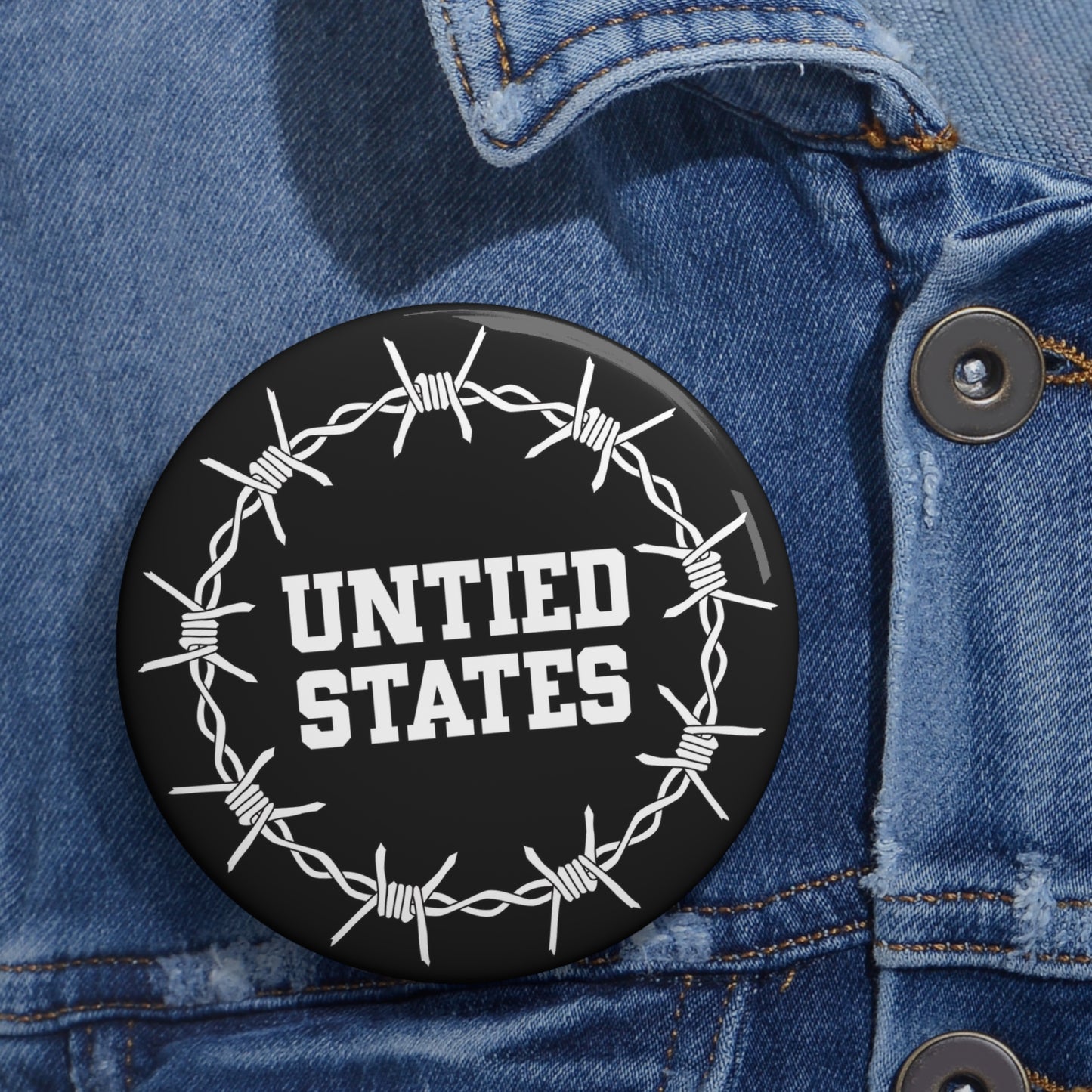 Untied States Pin Button