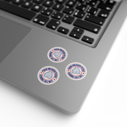 Proud American Patriot Oligargle Deez Nutz Round Sticker Label Rolls