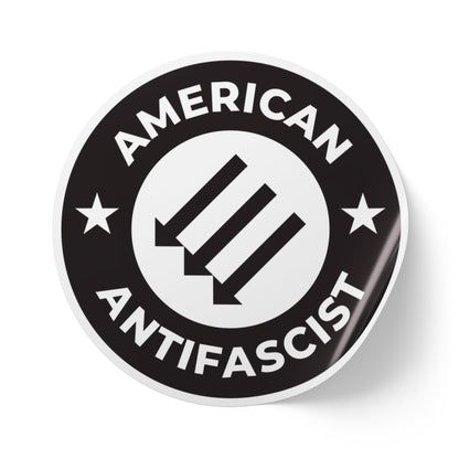 Rouleaux d'étiquettes autocollantes rondes antifascistes américaines