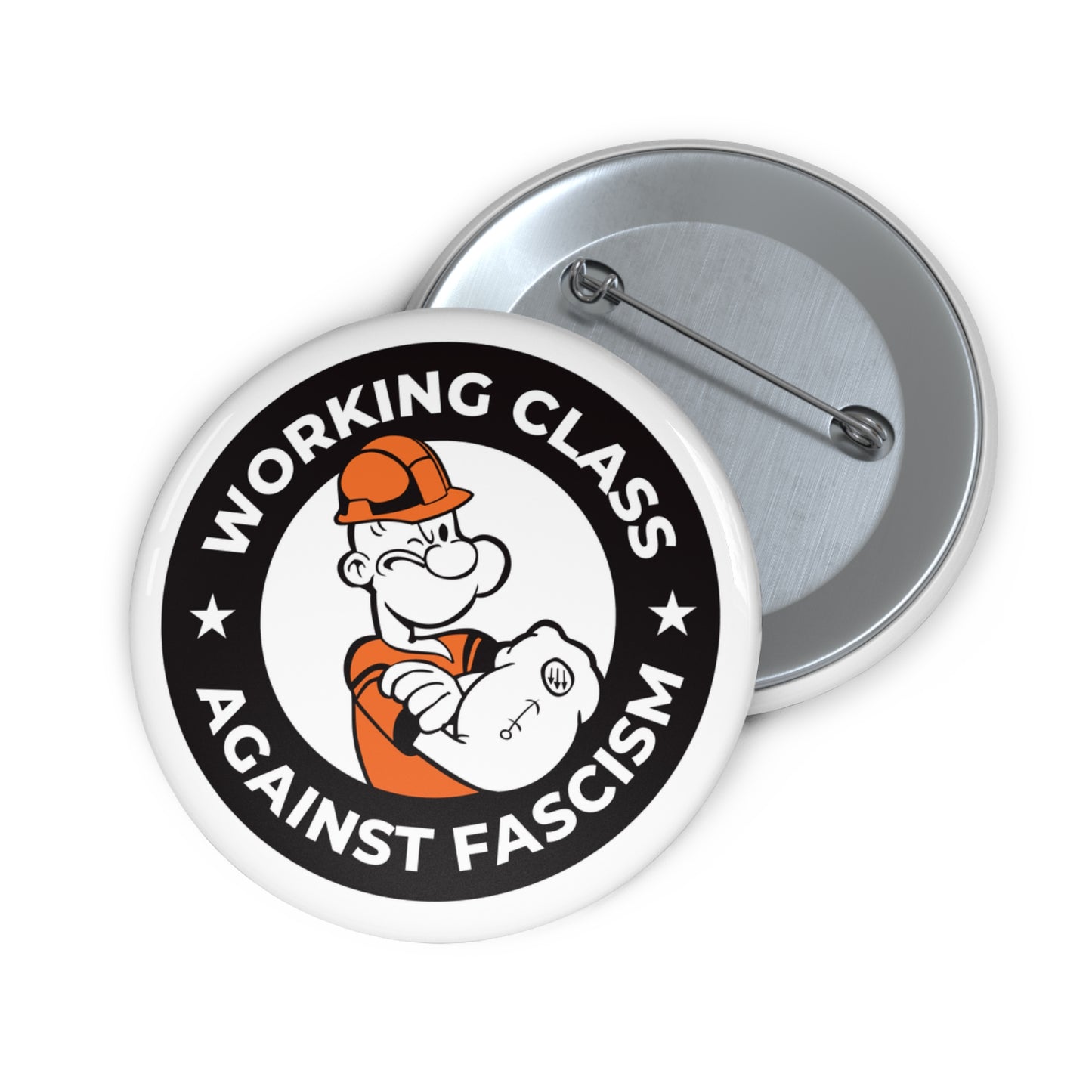 Working Class Against Fascism Pin Button
