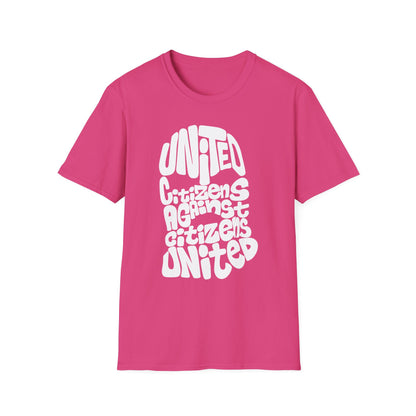 T-shirt cagoule « Citoyens unis contre les citoyens unis »