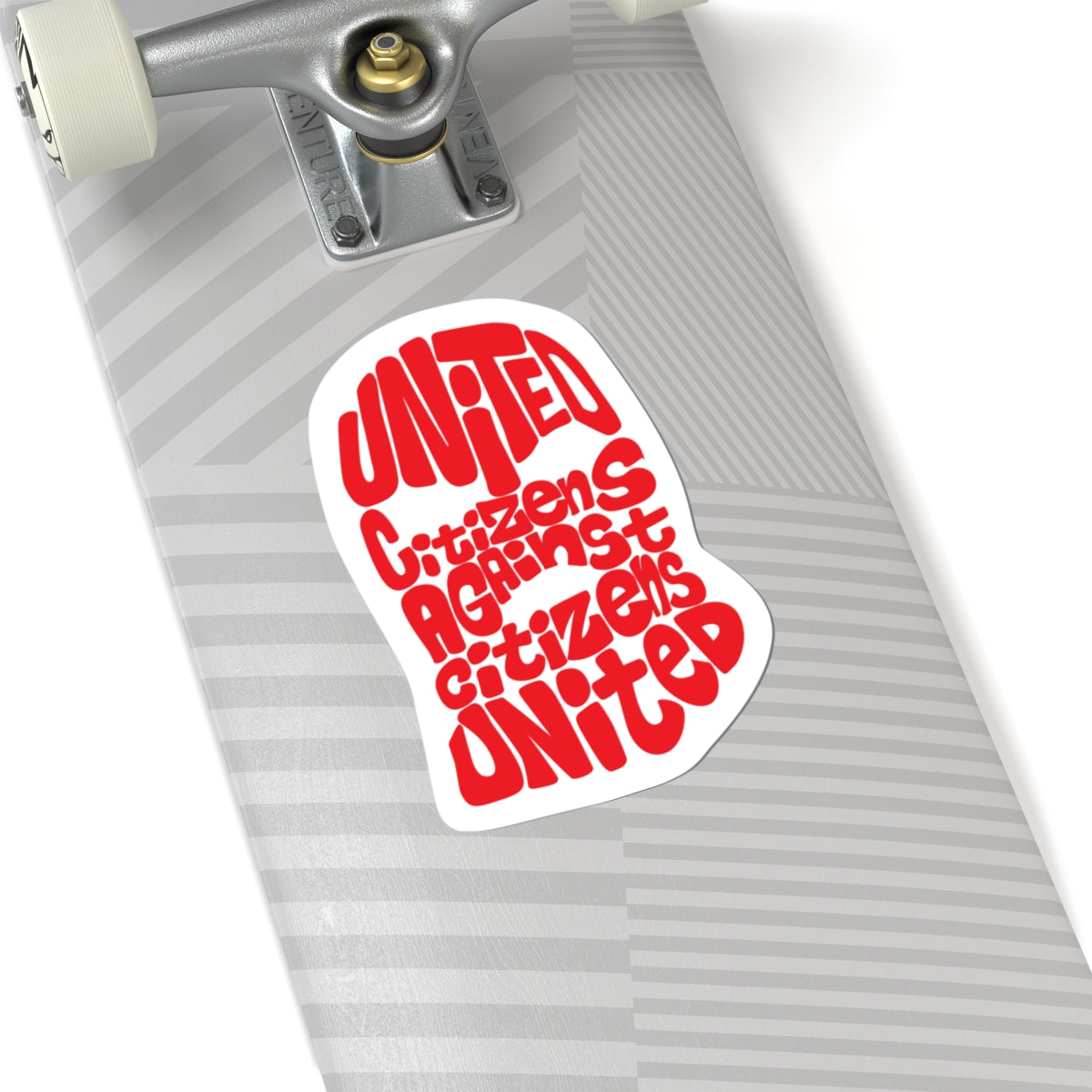 United Citizens Against Citizens United Balaclava - Kiss-Cut Sticker - Free Oppression