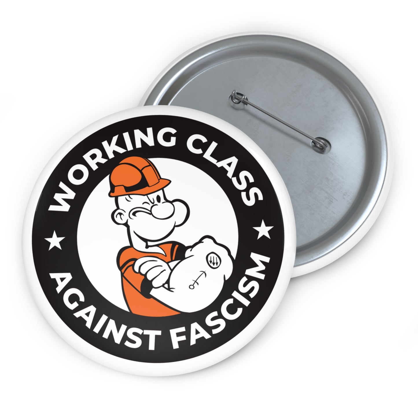 Working Class Against Fascism Pin Button
