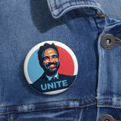 Zohran Mamdani Unite - Pin Button