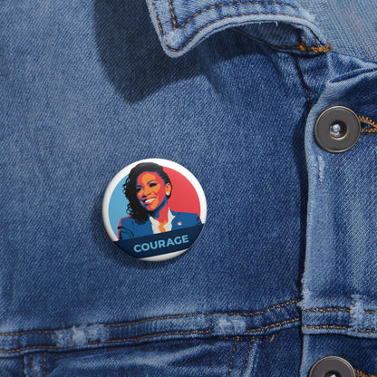 Jasmine Crockett Courage - Pin Button
