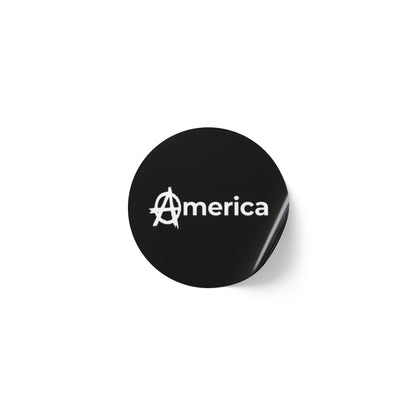 America Round Sticker Label Rolls