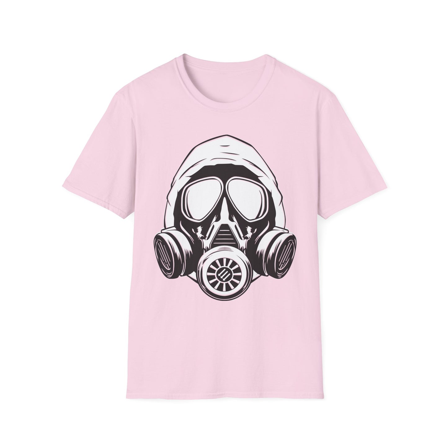 Hooded Antifa Gasmask Three Arrows T-shirt