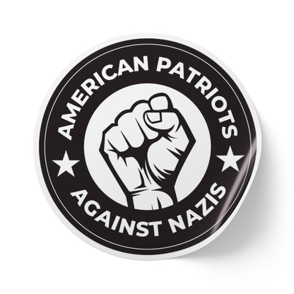 American Patriots Against Nazis Round Sticker Label Rolls