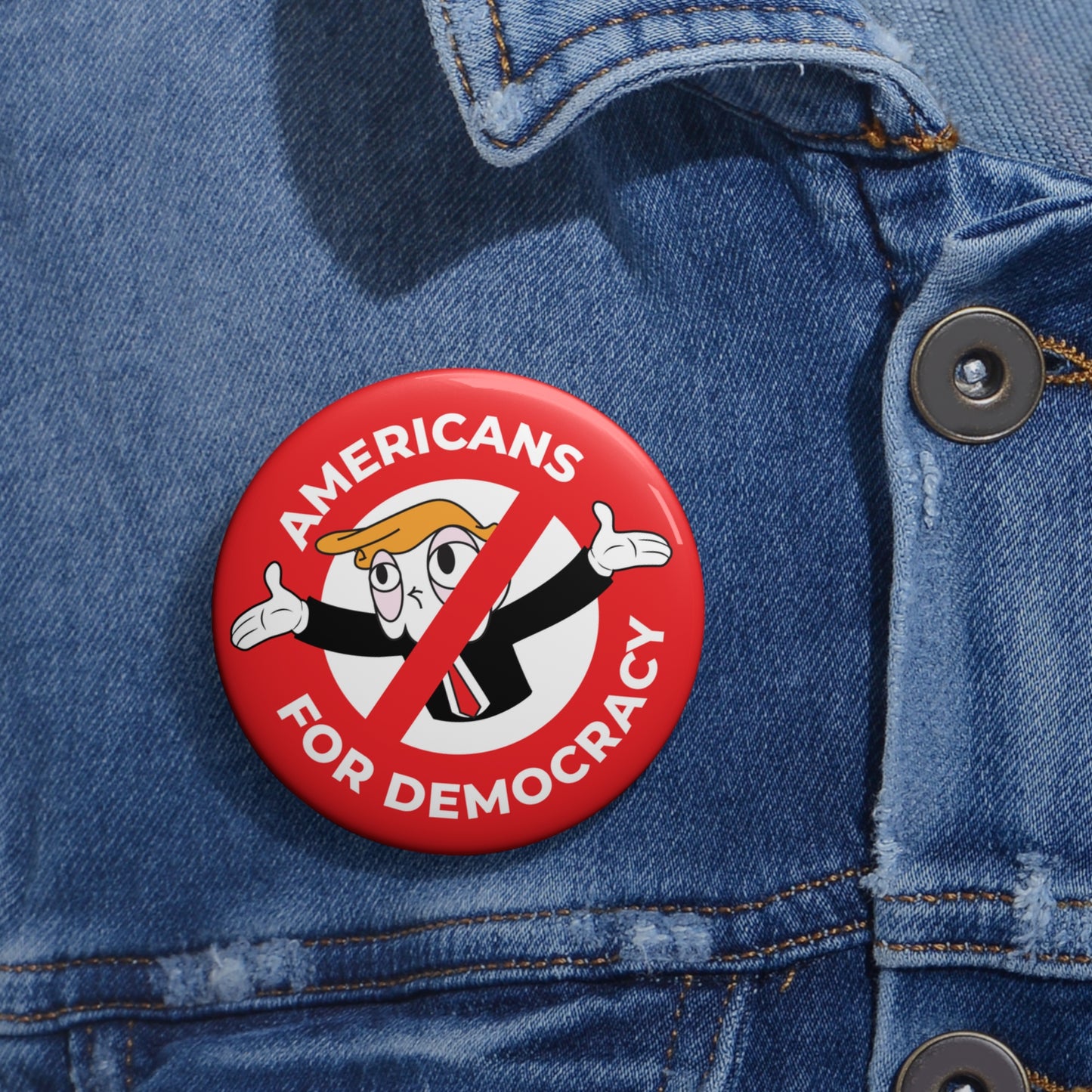 Américains pour la démocratie - Pin's