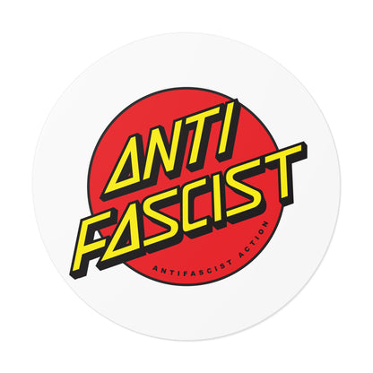 Antifascist Action – Round Vinyl Sticker