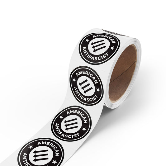 American Antifascist – Round Sticker Roll